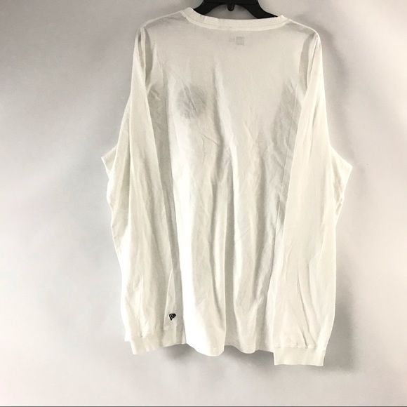 New Era Men’s Longsleeve Tee Shirt Size 2XL White - Picture 4 of 7